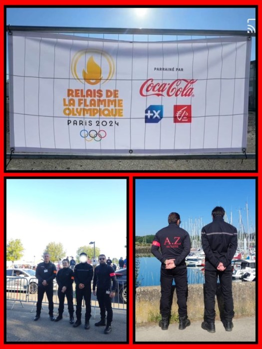 Quatre agents participants à la sécurisation du relai de la flamme Olympique